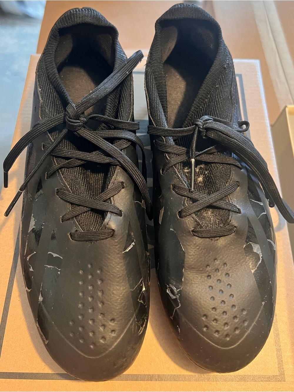 adidas Women's Black Athletic Lace-Up cleats